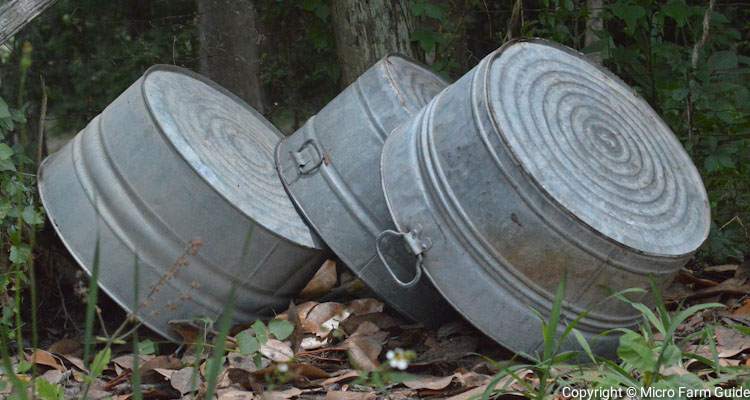 galvanized wash tub planters