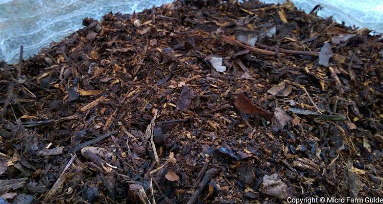 finished compost for gardening